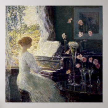 Childe Hassam - The Sonata Poster by masterpiece_museum at Zazzle