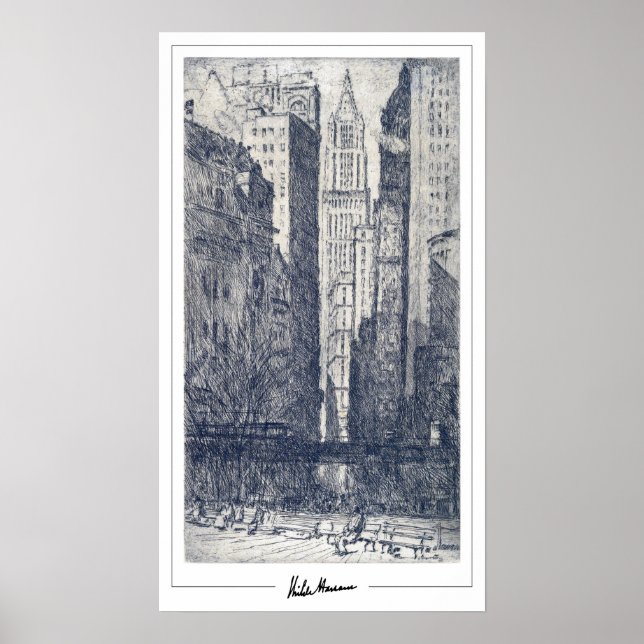 Childe Hassam Zedign Art Poster #440 (Front)