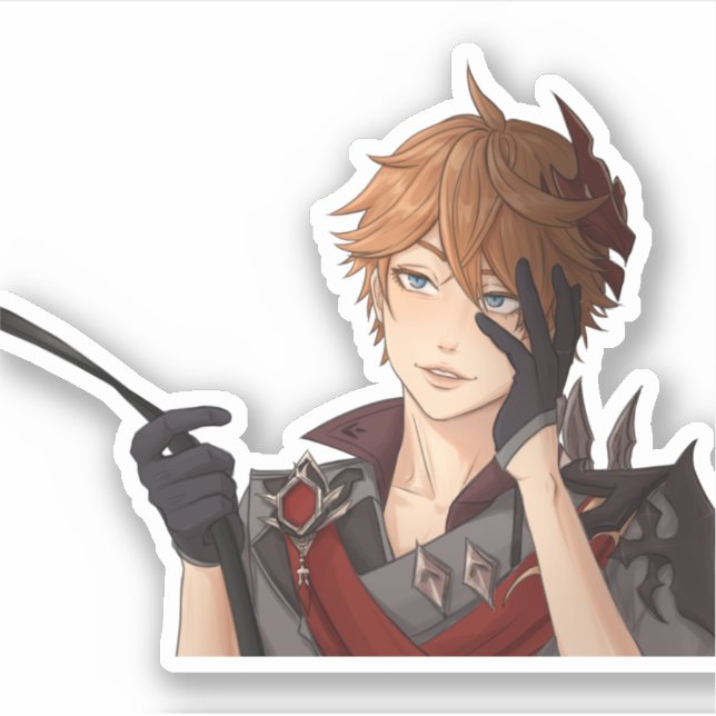 childe/tartaglia genshin impact sticker (Front)