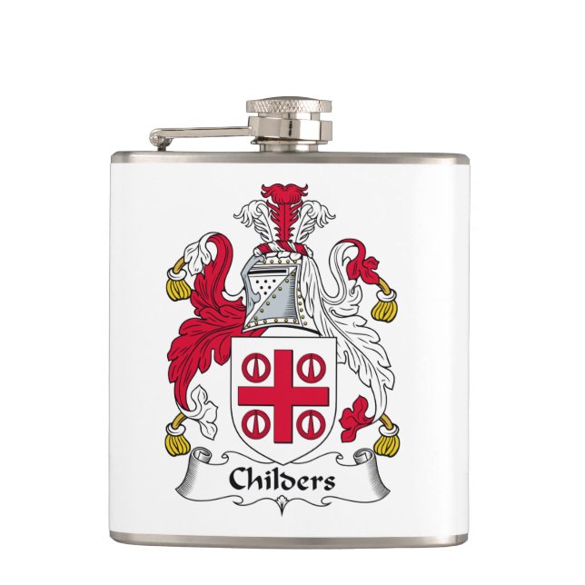 Childers Family Crest Flask (Front)