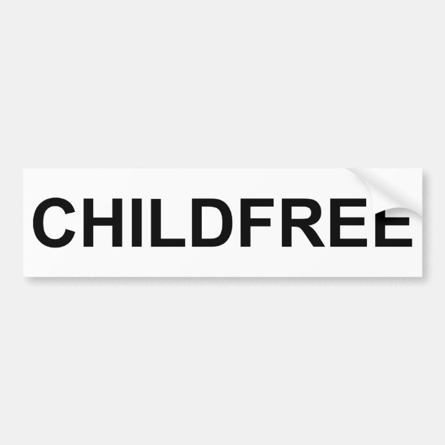 Childfree Bumper Sticker (Front)