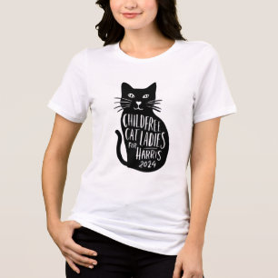 Childfree Cat Ladies for Harris 2024 Tee