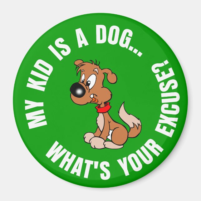 Childfree Dog Owner Vs Parents with Bad Kids Magnet (Front)