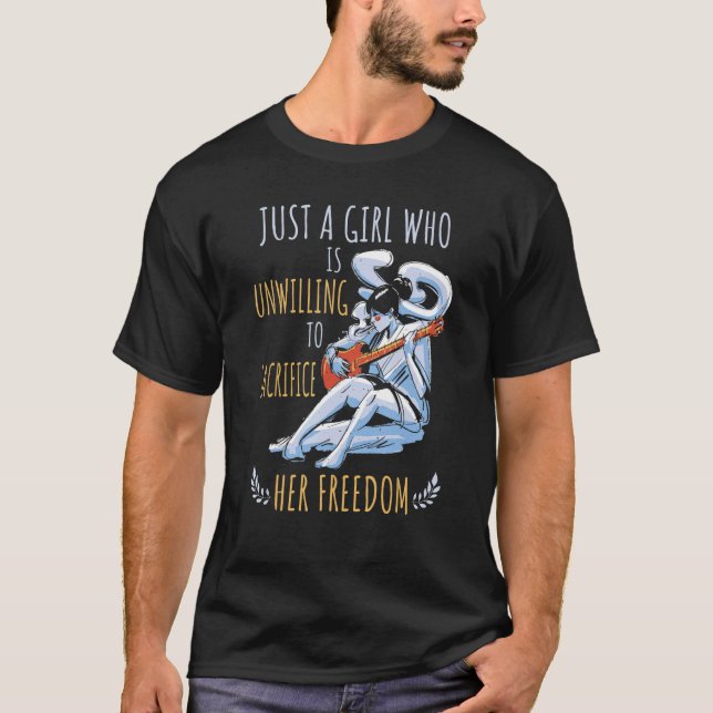Childfree Unwilling To Sacrifice Freedom Childless T-Shirt (Front)