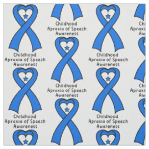 Apraxia Butterfly Awareness Ribbon Fabric | Zazzle