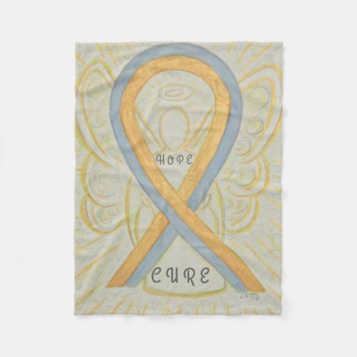 Childhood Brain Cancer Awareness Angel Blanket