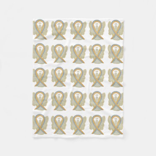 Childhood Brain Cancer Awareness Ribbon Blankets
