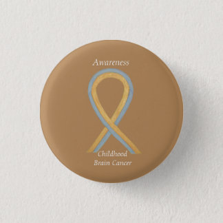 Childhood Brain Cancer Custom Awareness Ribbon Pin