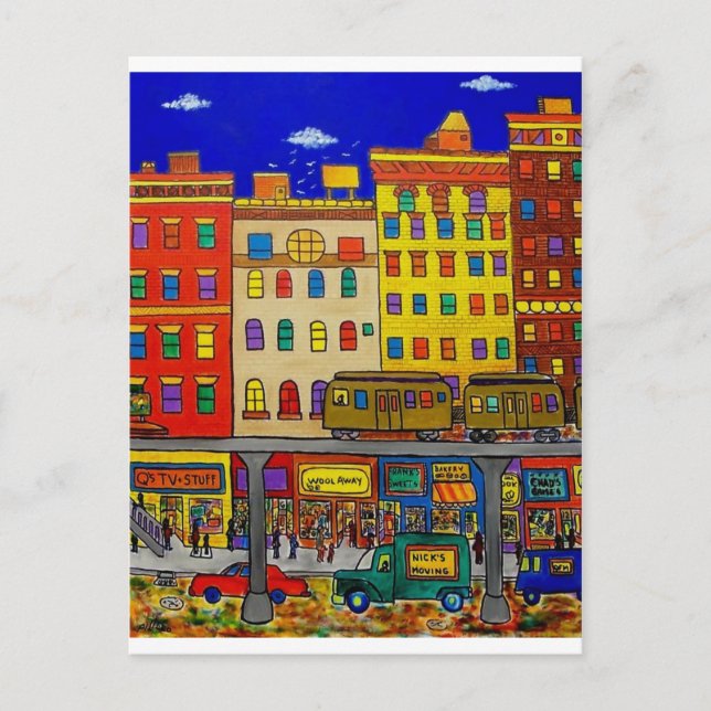 Childhood Bronx 6 by Piliero Postcard (Front)