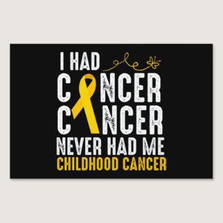 Childhood Cancer Apparel for Childhood Cancer  Sign