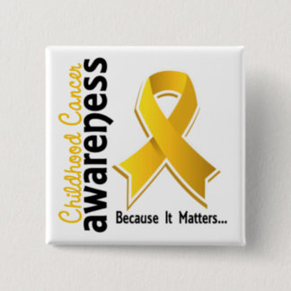 Childhood Cancer Awareness 5 Pinback Button