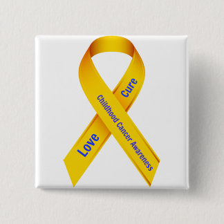 Childhood Cancer Awareness Badge Pinback Button