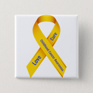 Childhood Cancer Awareness Badge Pinback Button