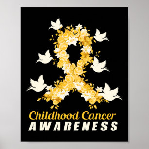 Childhood Cancer Awareness Birds Poster