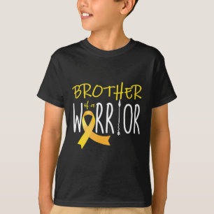 Childhood cancer awareness Brother of a warrior 1 T-Shirt