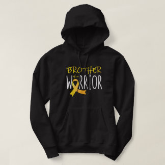 Childhood cancer awareness Brother of a warrior Hoodie
