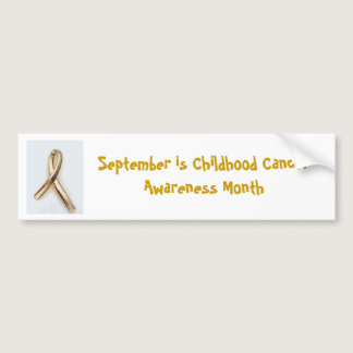 Childhood Cancer Awareness Bumper Sticker
