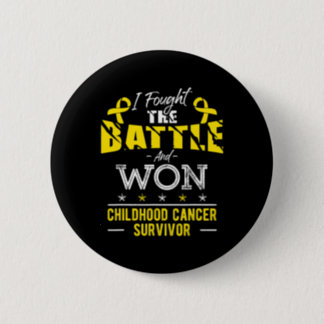 Childhood Cancer Awareness Cancer Survivor Fighter Button