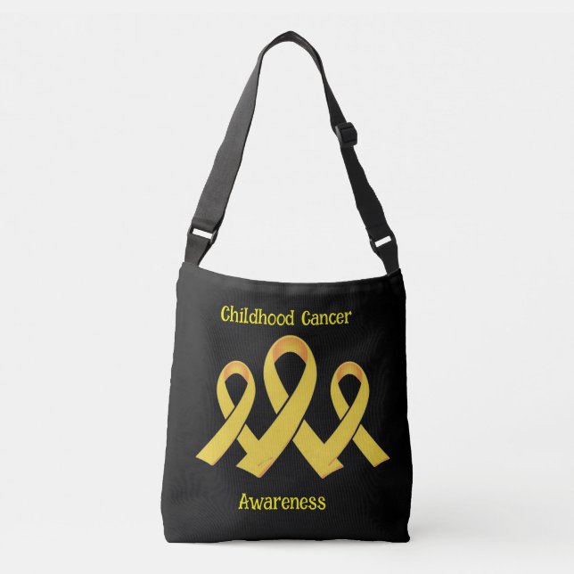 Childhood Cancer Awareness  Crossbody Bag (Front)