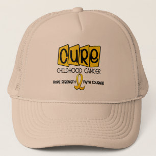 Childhood Cancer Awareness CURE Trucker Hat
