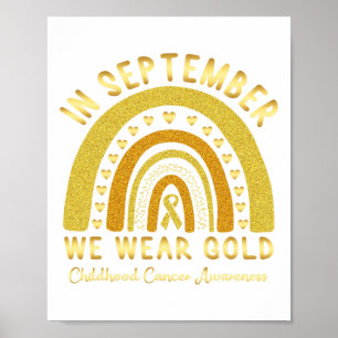 Childhood Cancer Awareness Design In September We Poster
