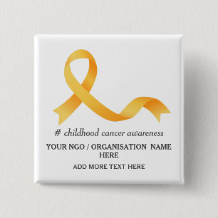 Childhood Cancer Awareness Event Promotional  Button