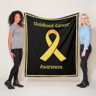 Childhood Cancer Awareness Fleece Blanket