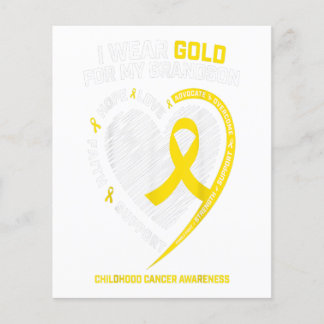 Childhood Cancer Awareness Gifts Women Grandma Flyer