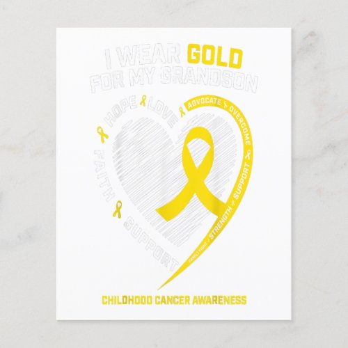 Childhood Cancer Awareness Gifts Women Grandma Flyer