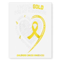 Childhood Cancer Awareness Gifts Women Grandma Temporary Tattoos