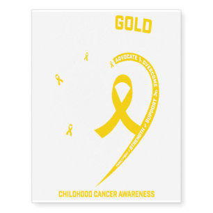 Childhood Cancer Awareness Gifts Women Grandma Temporary Tattoos