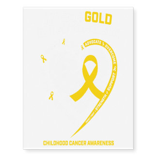 Childhood Cancer Awareness Gifts Women Grandma Temporary Tattoos