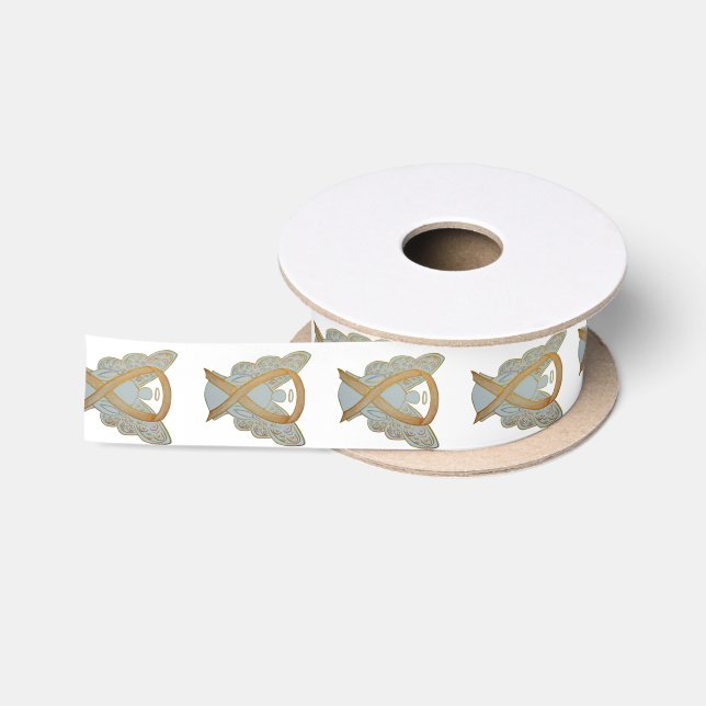 Childhood Cancer Awareness Gold Angel Ribbons (Spool)
