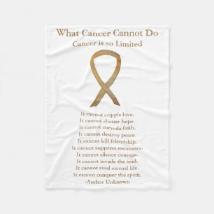 Childhood Cancer Awareness Gold Ribbon Blankets
