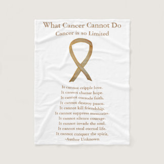 Childhood Cancer Awareness Gold Ribbon Blankets