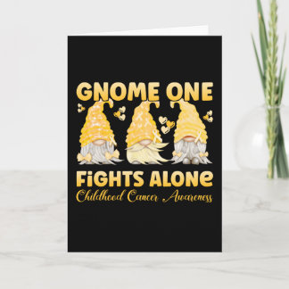 Childhood Cancer Awareness Gold Ribbon Gnome Card