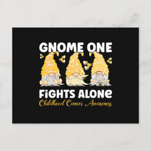 Childhood Cancer Awareness Gold Ribbon Gnome Postcard