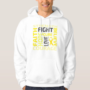 Childhood Cancer Awareness Gold Ribbon Men Women C Hoodie