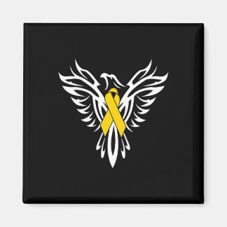 Childhood Cancer Awareness Gold Ribbon Phoenix Magnet