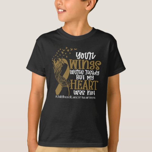 Childhood Cancer Awareness Gold Ribbon T_Shirt