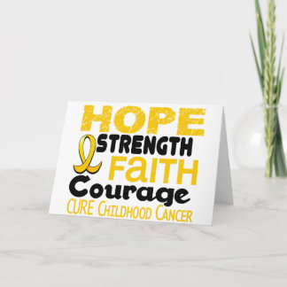 Childhood Cancer Awareness HOPE 3 Card