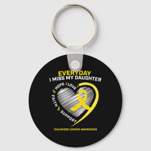 Childhood Cancer Awareness In Memory Of My Daught Keychain