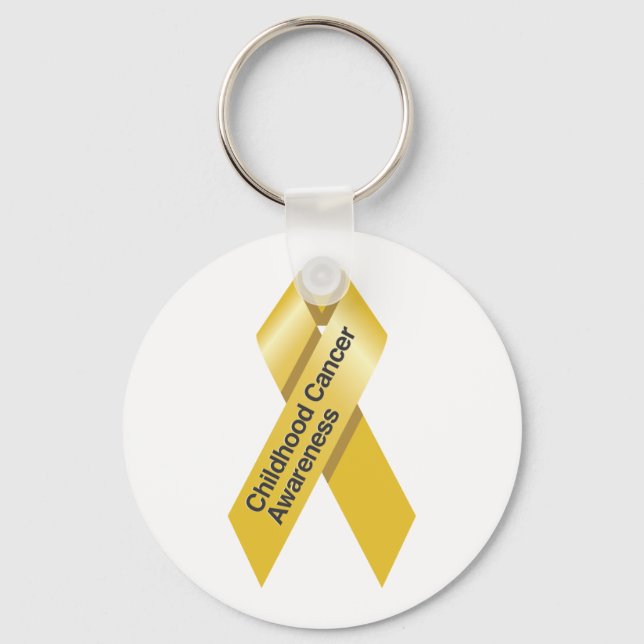 Childhood Cancer Awareness Keychain (Front)