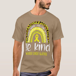 Childhood Cancer Awareness Leopard Rainbow Choose  T-Shirt