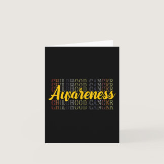 Childhood Cancer Awareness Mary Strong Gold Ribbon Card