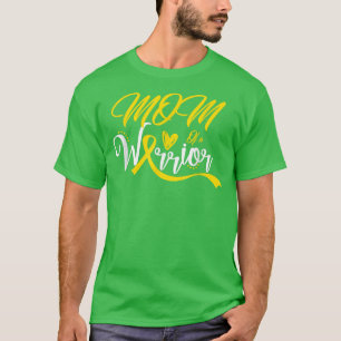 Childhood Cancer Awareness Mom Of A Warrior 682 T-Shirt