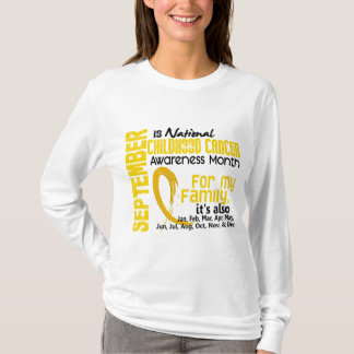 Childhood Cancer Awareness Month For My Family T-Shirt