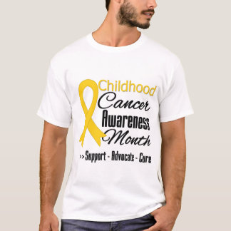Childhood Cancer Awareness Month Gold Ribbon T-Shirt
