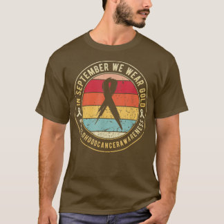 Childhood Cancer Awareness Month In September Vint T-Shirt