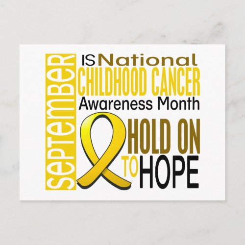 Childhood Cancer Awareness Month Ribbon I2 14 Postcard